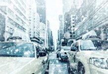 Passez vos prochaines fêtes de fin d’année à New York Rue de New York sous la neige